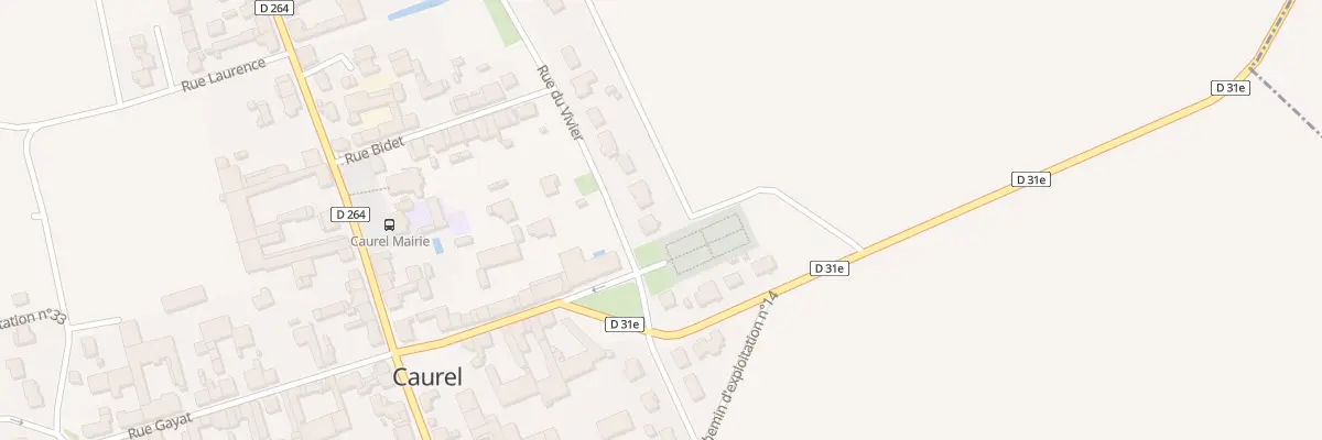 Plan du 2B Rue du Vivier à Caurel