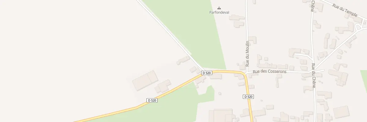 Plan du 1 Rte de Louvet à Parfondeval