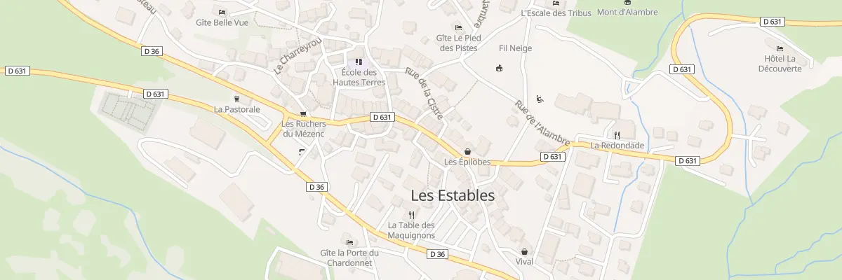 Plan du 5093 Le Bourg aux Estables