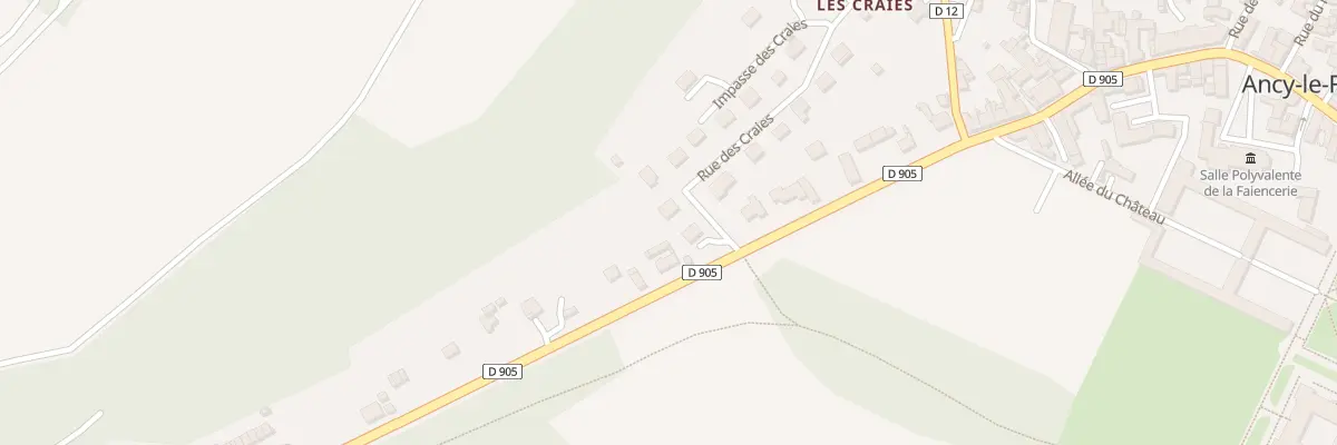 Plan du 3 Rue des Craies à Ancy-le-Franc