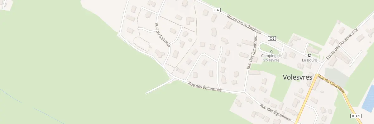 Plan du 15 Rue des Eglantines à Volesvres
