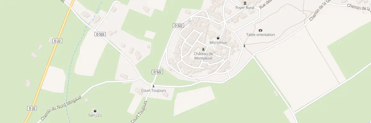Plan du 20 Rue du Château à Montpezat