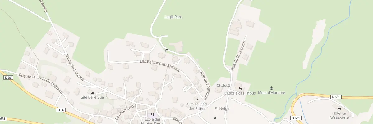 Plan du 5500 Le Bourg aux Estables