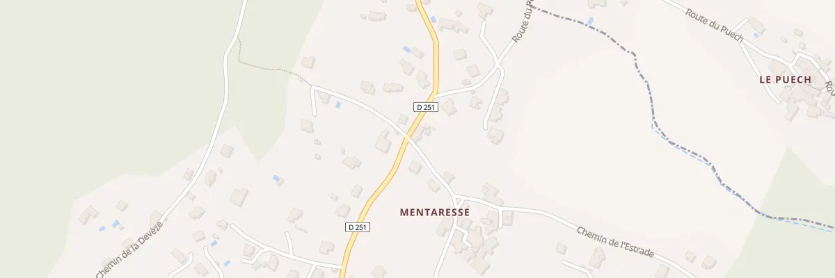 Plan du 450 Rte de Mentaresse à Saint-Paul-le-Jeune