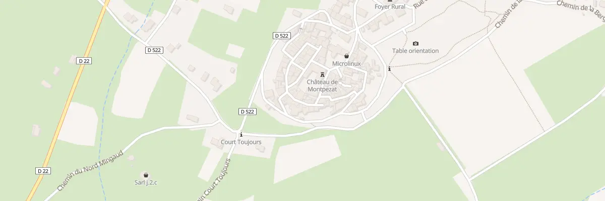Plan du 14 Rue du Château à Montpezat