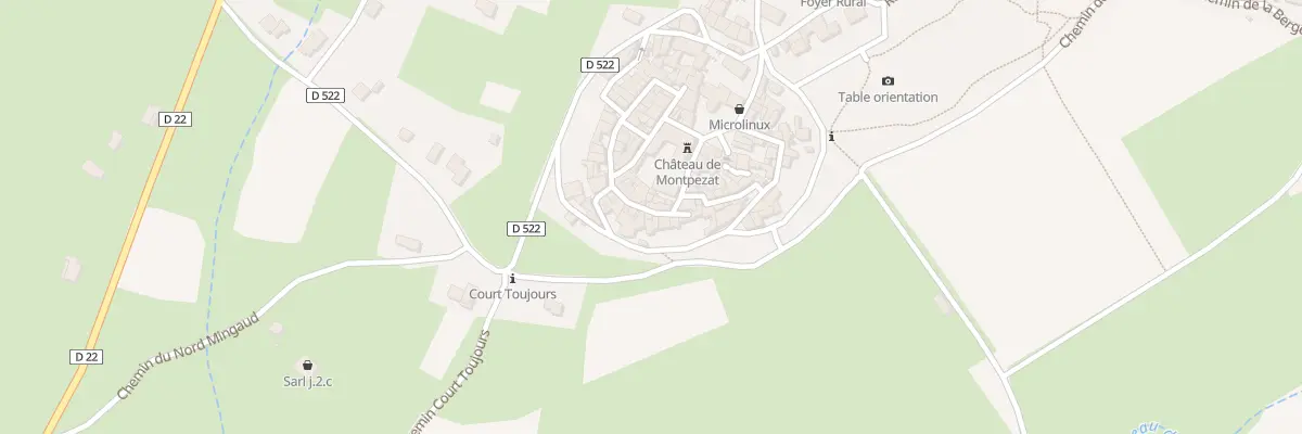 Plan du 19 Rue du Château à Montpezat