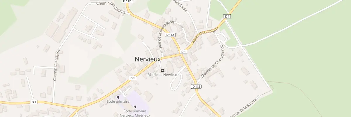 Plan du 1 Rte de Saint Germain Laval à Nervieux