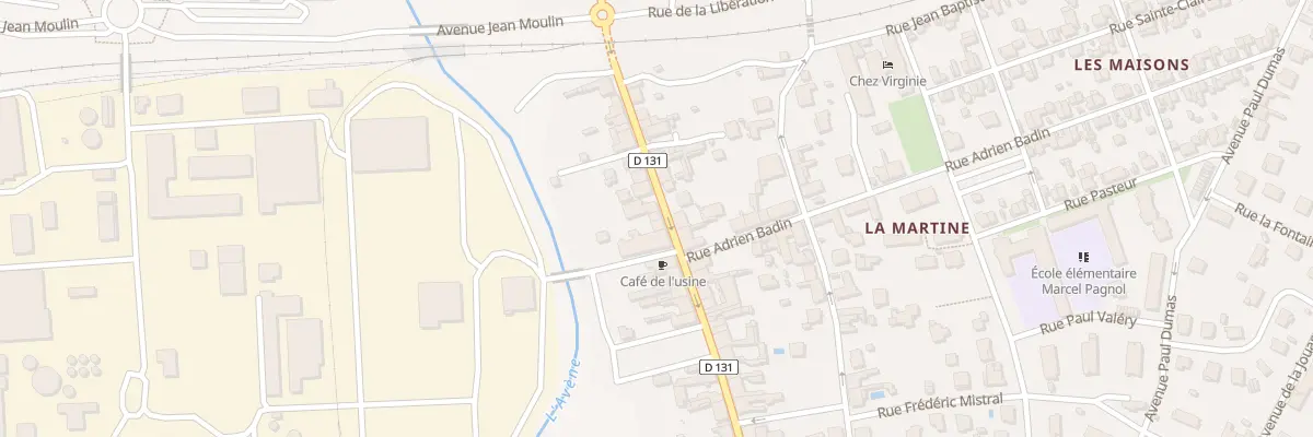 Plan du 20 Rue Henri Merle à Salindres