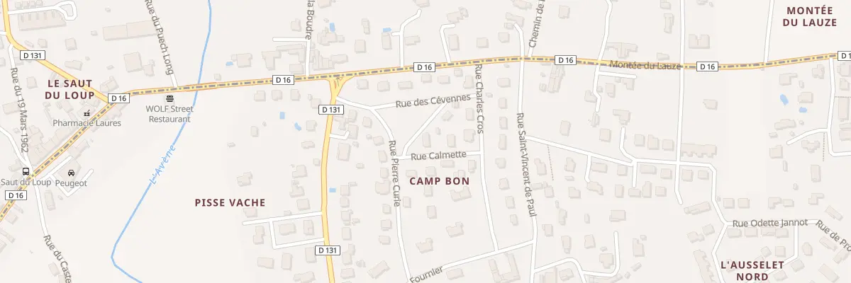Plan du 1 Rue Calmette à Salindres