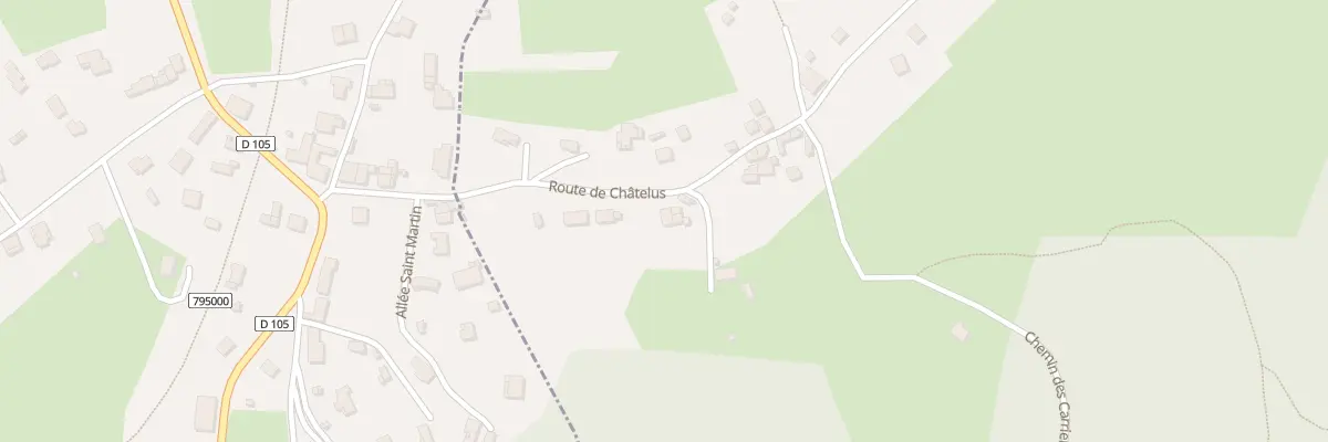 Plan du 1033 Rte de Chatelus à Saint-Marcellin-en-Forez