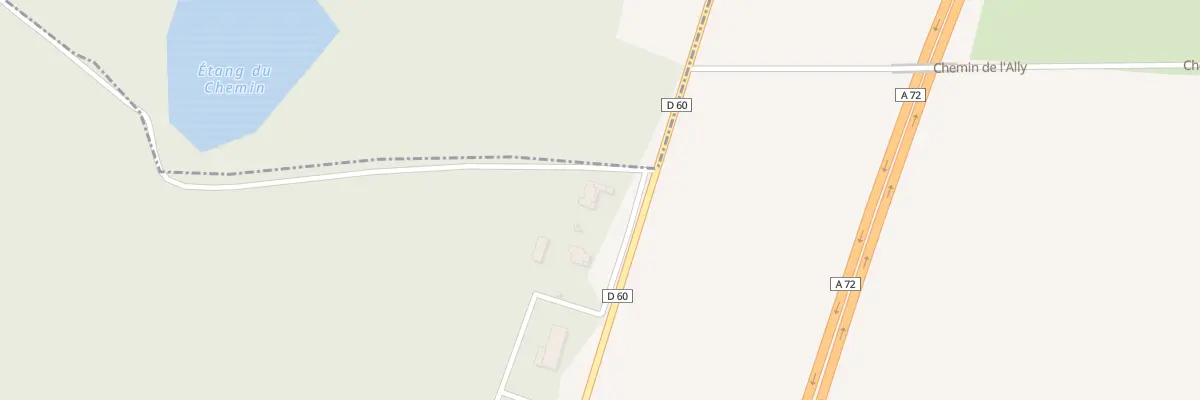 Plan du 2 Rte de Montbrison à Chambéon