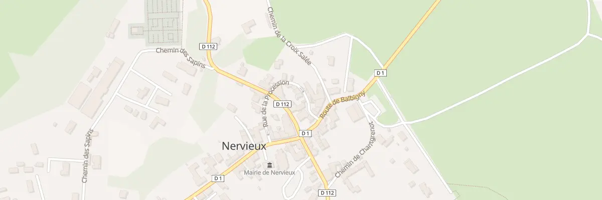 Plan du 16 Che de la Procession à Nervieux