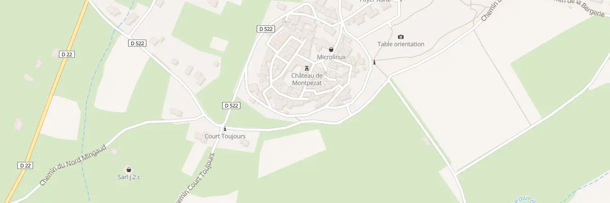 Plan du 11 Rue du Château à Montpezat
