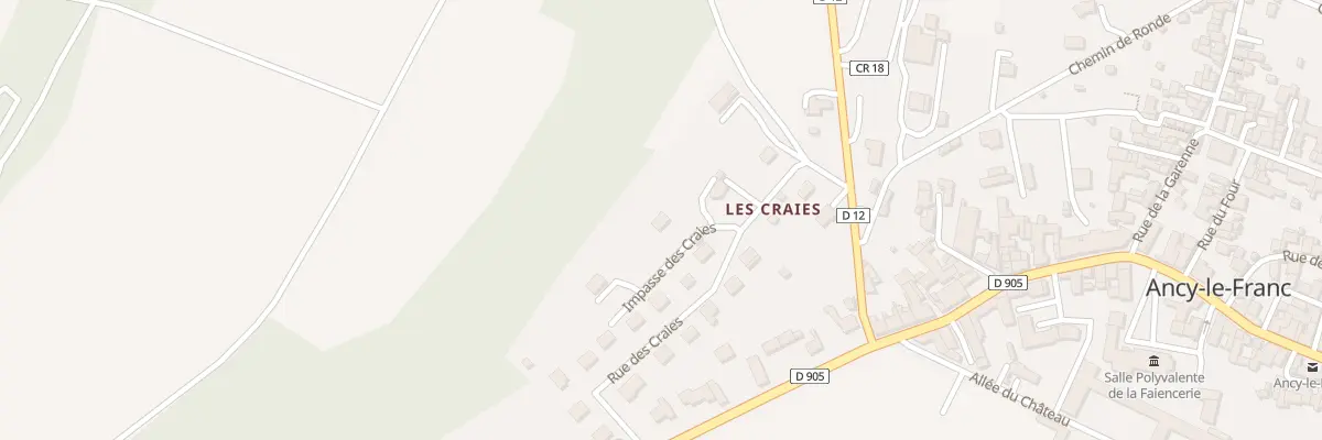 Plan du 1 Imp des Craies à Ancy-le-Franc