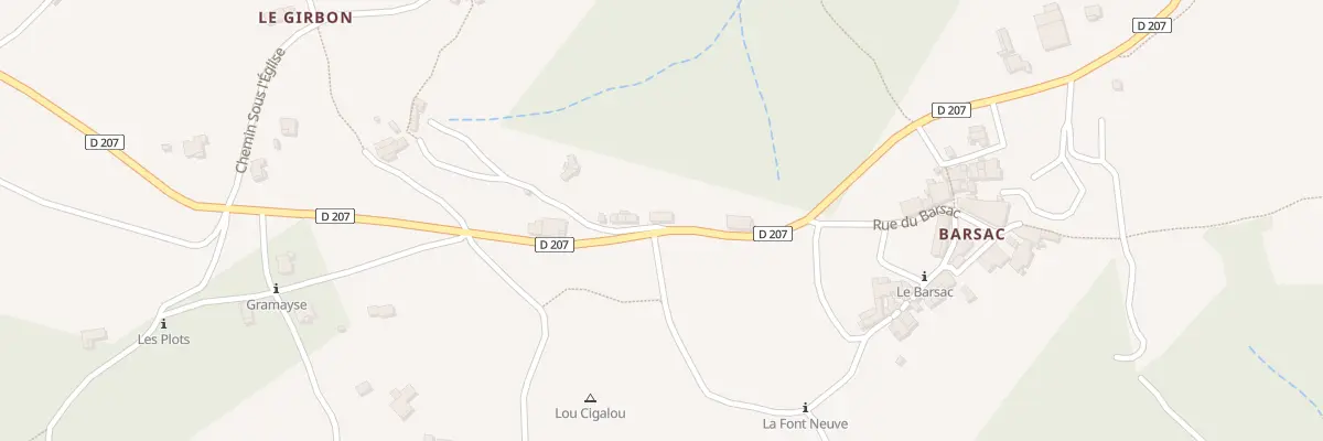 Plan du 5023 Le Barsac à Payzac