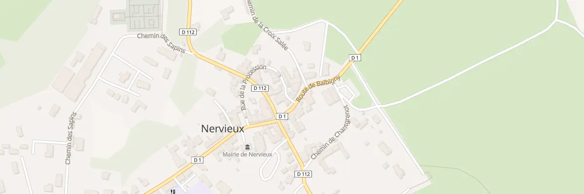 Plan du 19 Che de la Procession à Nervieux