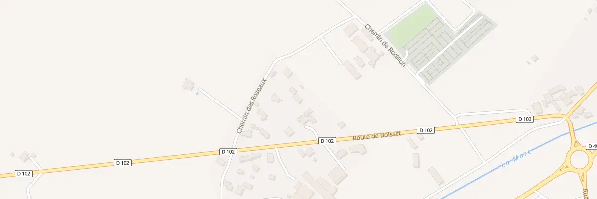 Plan du 183 Che des Roseaux à Saint-Marcellin-en-Forez