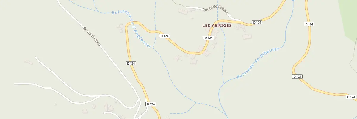 Plan du 1861 Rte du Riboulet à Laboule