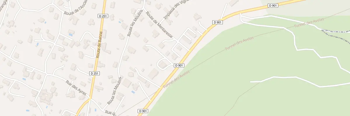 Plan du 35 Rte de Mentaresse à Saint-Paul-le-Jeune