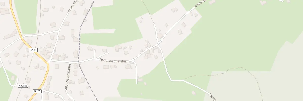Plan du 933 Rte de Chatelus à Saint-Marcellin-en-Forez