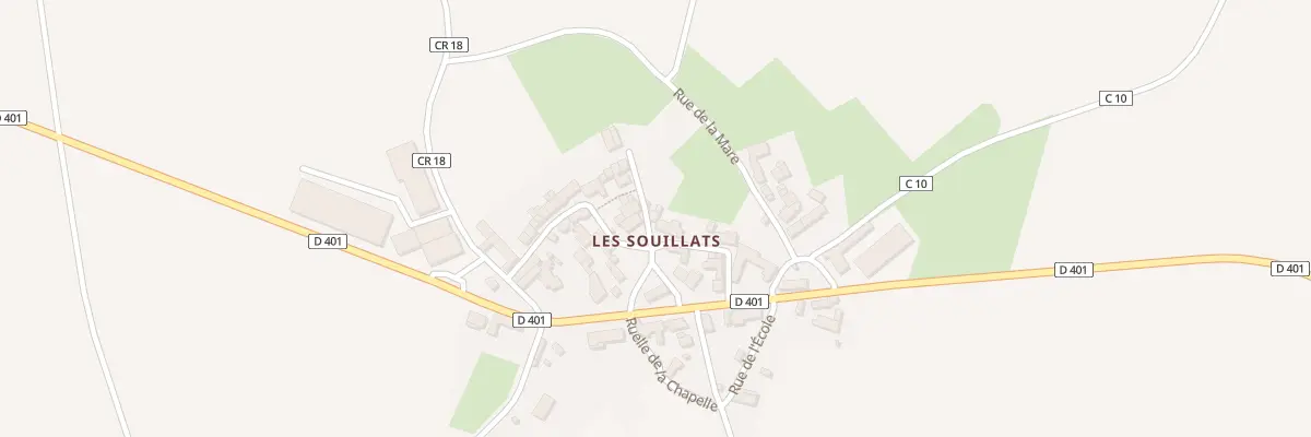 Plan de Pl des Souillats à Bierry-les-Belles-Fontaines