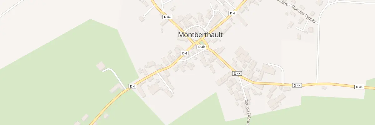 Plan du 1 Rue de Rouvray à Montberthault