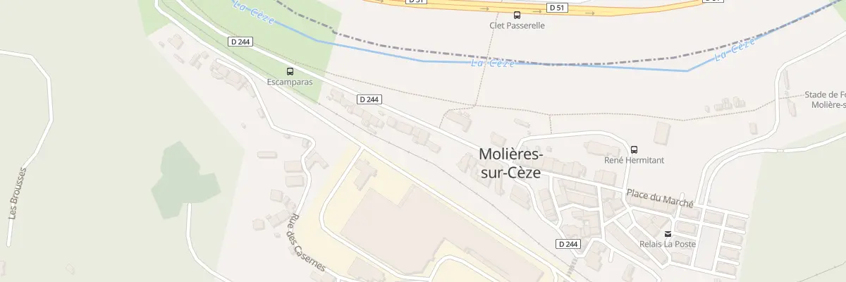 Plan du 5 Rue de la Cèze à Molières-sur-Cèze