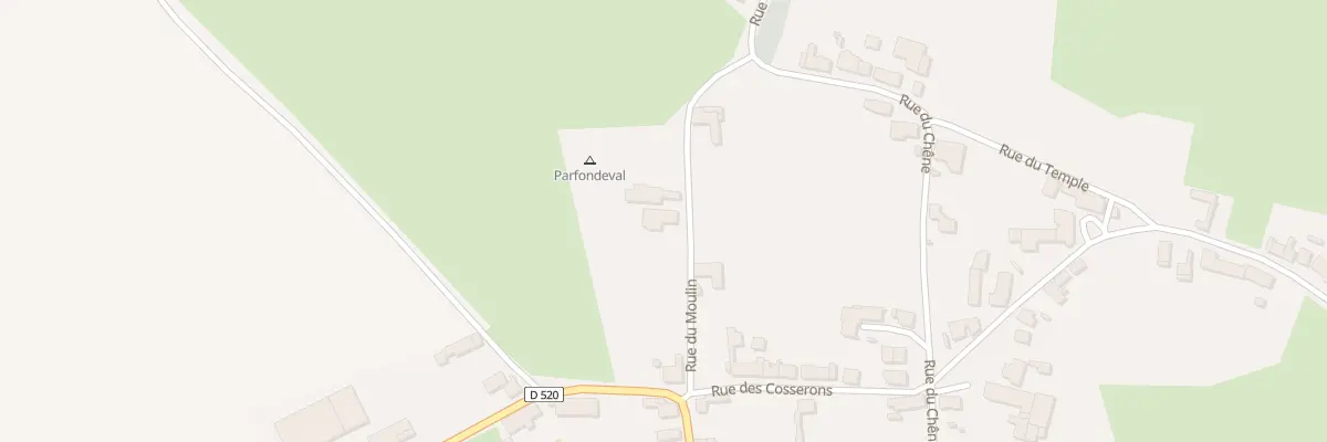 Plan du 2 Rue du Moulin à Parfondeval