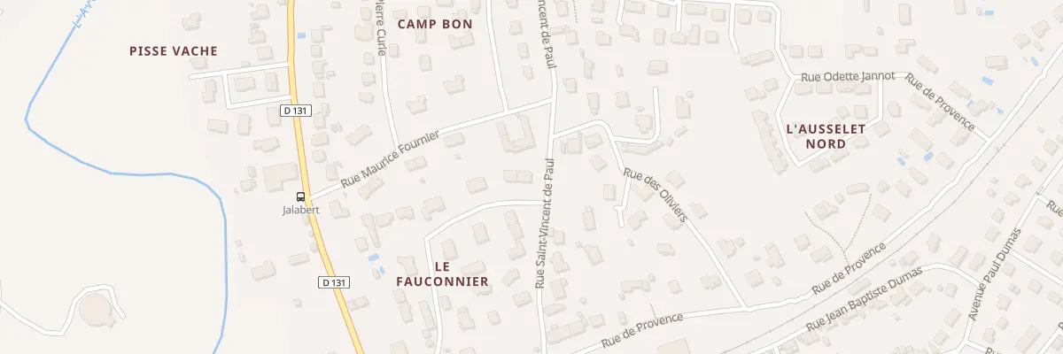 Plan du 7 Av du Parc à Salindres
