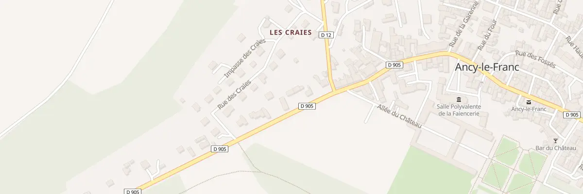Plan du 8 Rte de Paris à Ancy-le-Franc