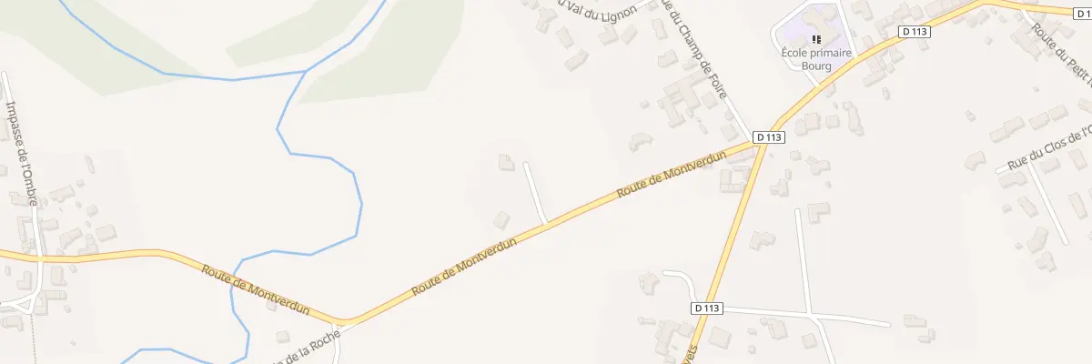 Plan du 170 Rte de Montverdun à Poncins