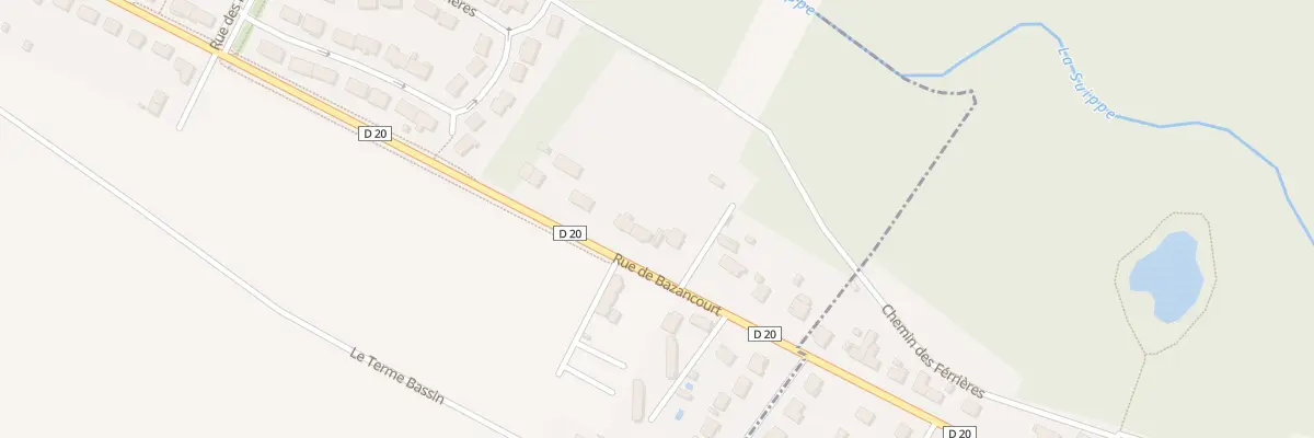 Plan du 83 Rue de Bazancourt à Boult-sur-Suippe