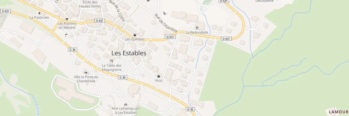 Plan du 6 Che des Dentellières aux Estables