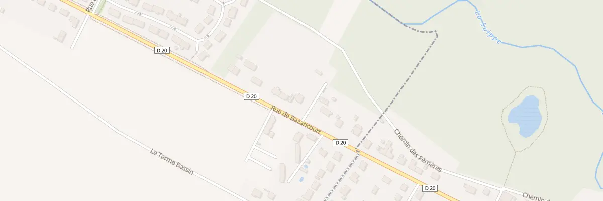 Plan du 85 Rue de Bazancourt à Boult-sur-Suippe