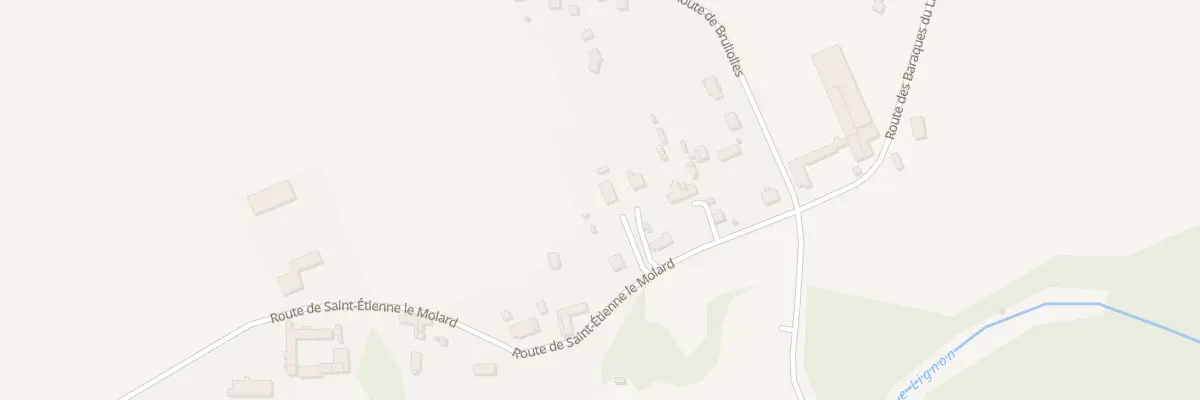 Plan du 128 Rte de Saint Etienne le Molard à Poncins