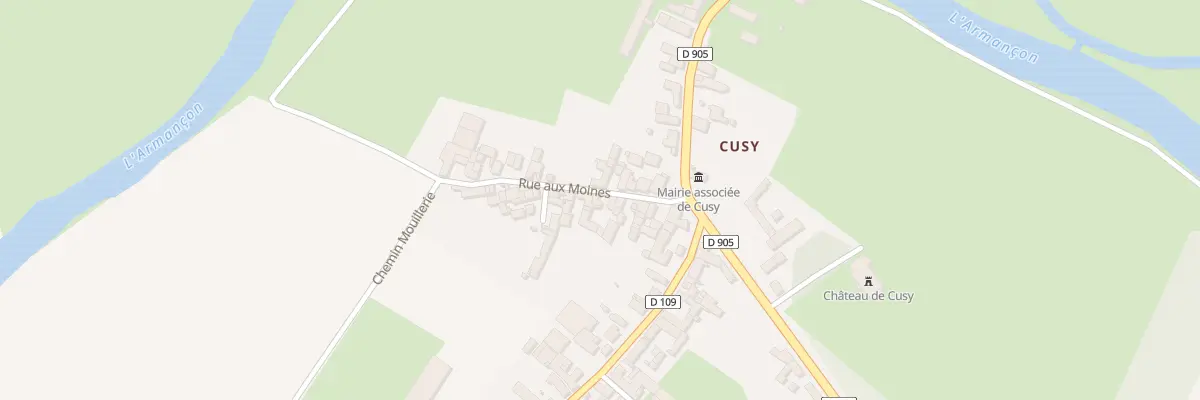 Plan du 13 Rue aux Moines - Cusy à Ancy-le-Franc