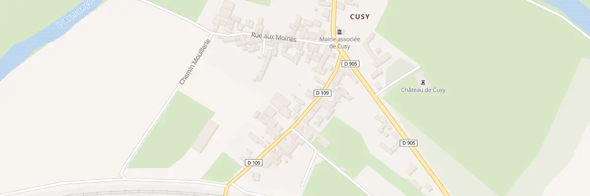 Plan du 10 Rue d’Argenteuil - Cusy à Ancy-le-Franc
