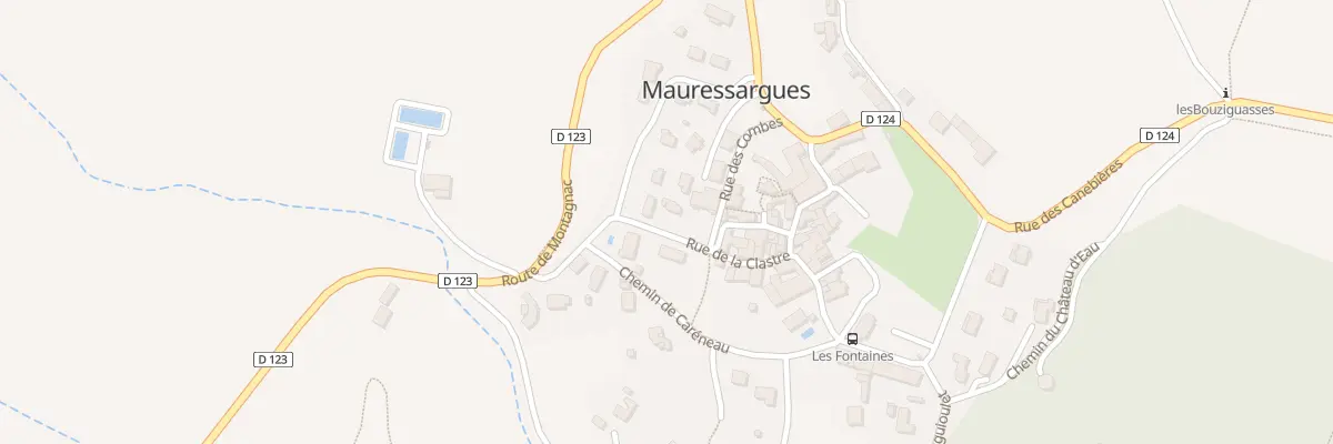 Plan du 100 Rue de la Clastre à Mauressargues
