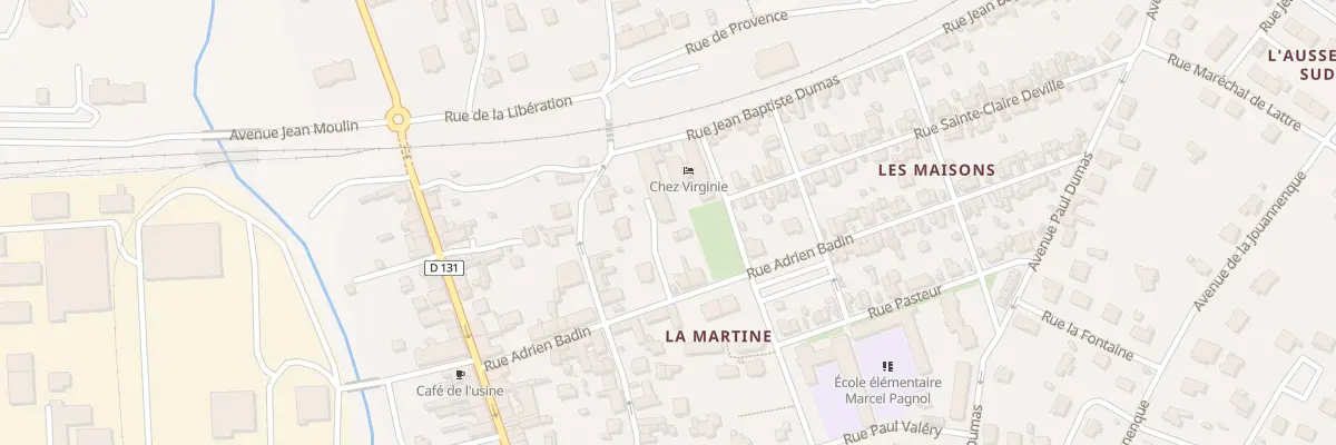 Plan du 1B Rue Jules Boulouvard à Salindres
