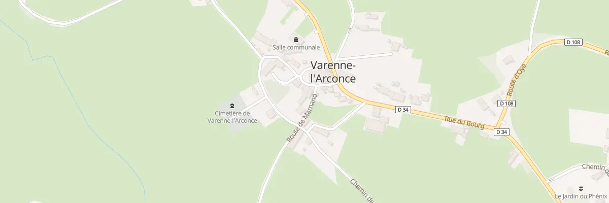 Plan du 5008 Le Bourg à Varenne-l’Arconce