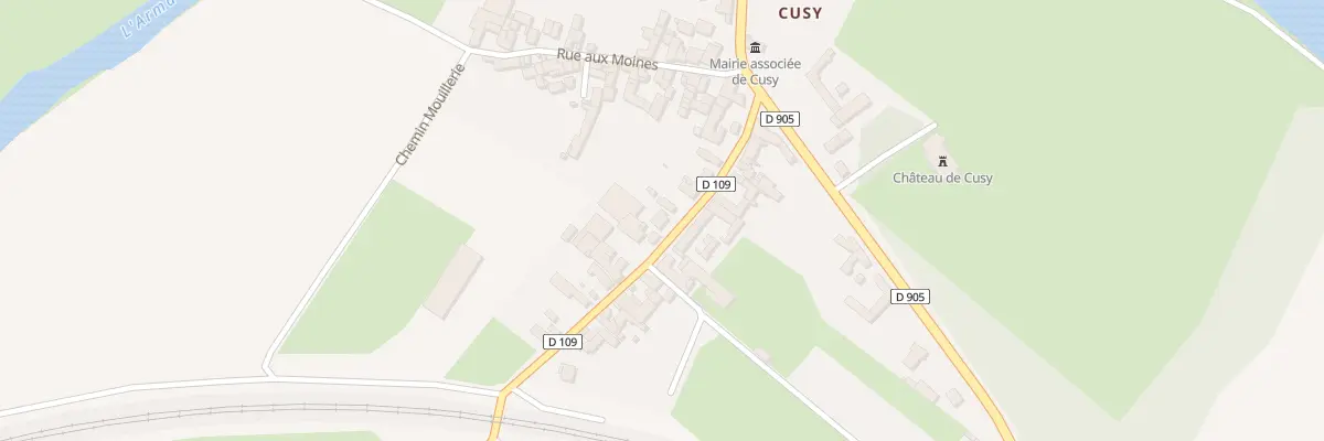 Plan du 12 Rue d’Argenteuil - Cusy à Ancy-le-Franc