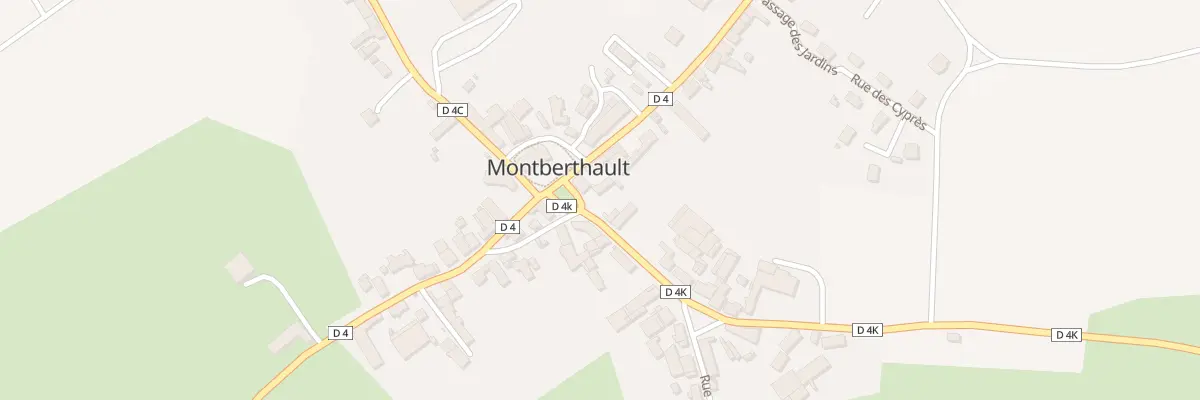 Plan du 1 Rue de l’Eglise à Montberthault