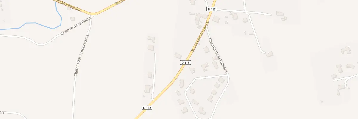 Plan du 318 Rte de Precivets à Poncins