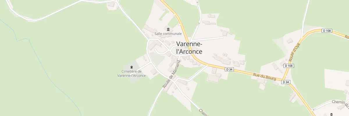 Plan du 5007 Le Bourg à Varenne-l’Arconce