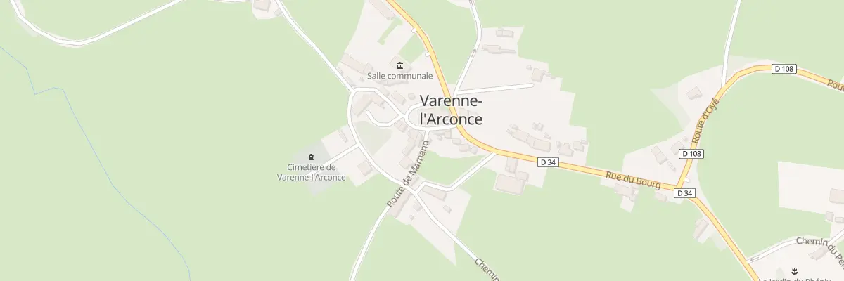 Plan du 5001 Le Bourg à Varenne-l’Arconce