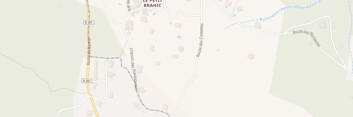 Plan du 5604 Petit Brahic à Banne