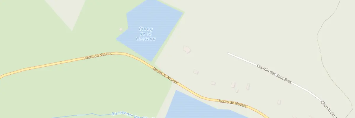 Plan du 43 Rte de Nevers à Champeau-en-Morvan