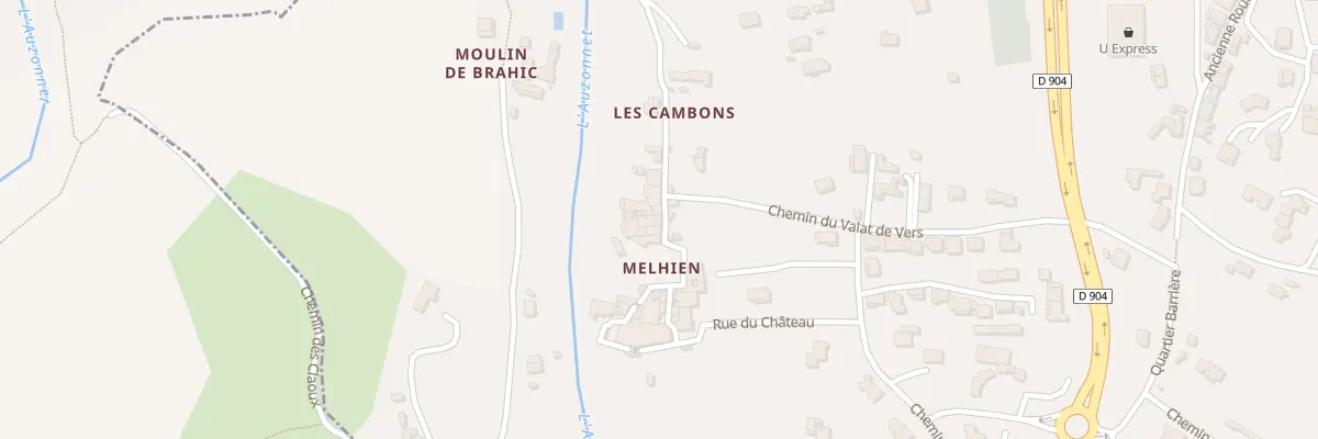 Plan du 15 Che de la Cluse aux Mages