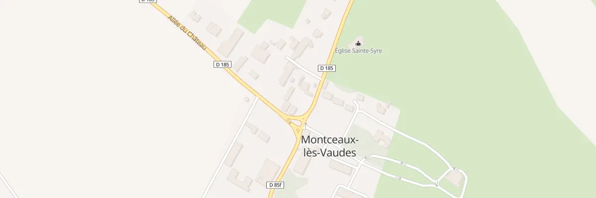Plan du 2 All du Chateau à Montceaux-lès-Vaudes