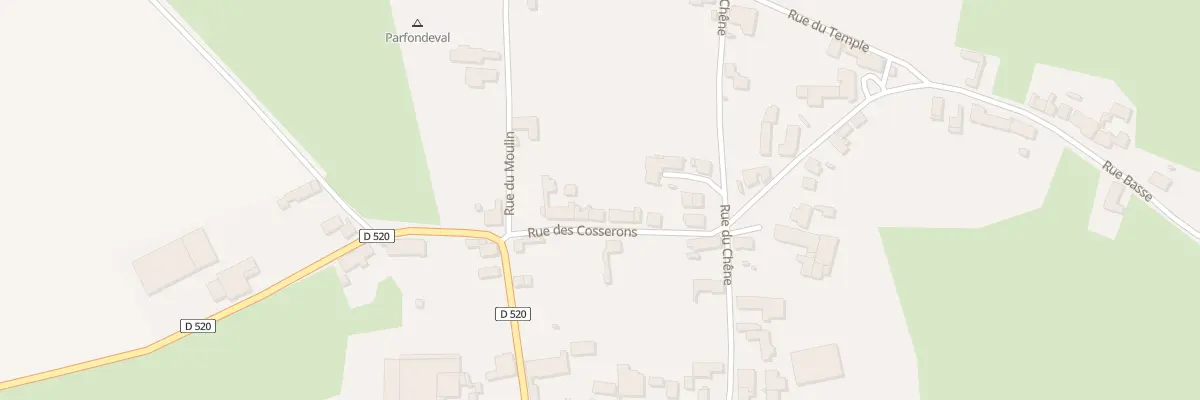 Plan du 3 Rue des Cosserons à Parfondeval